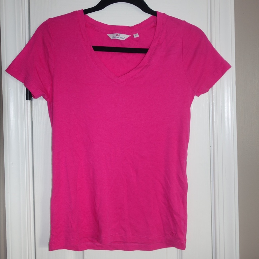 Women's Pink Vineyards Vines V-Neck T-Shirt